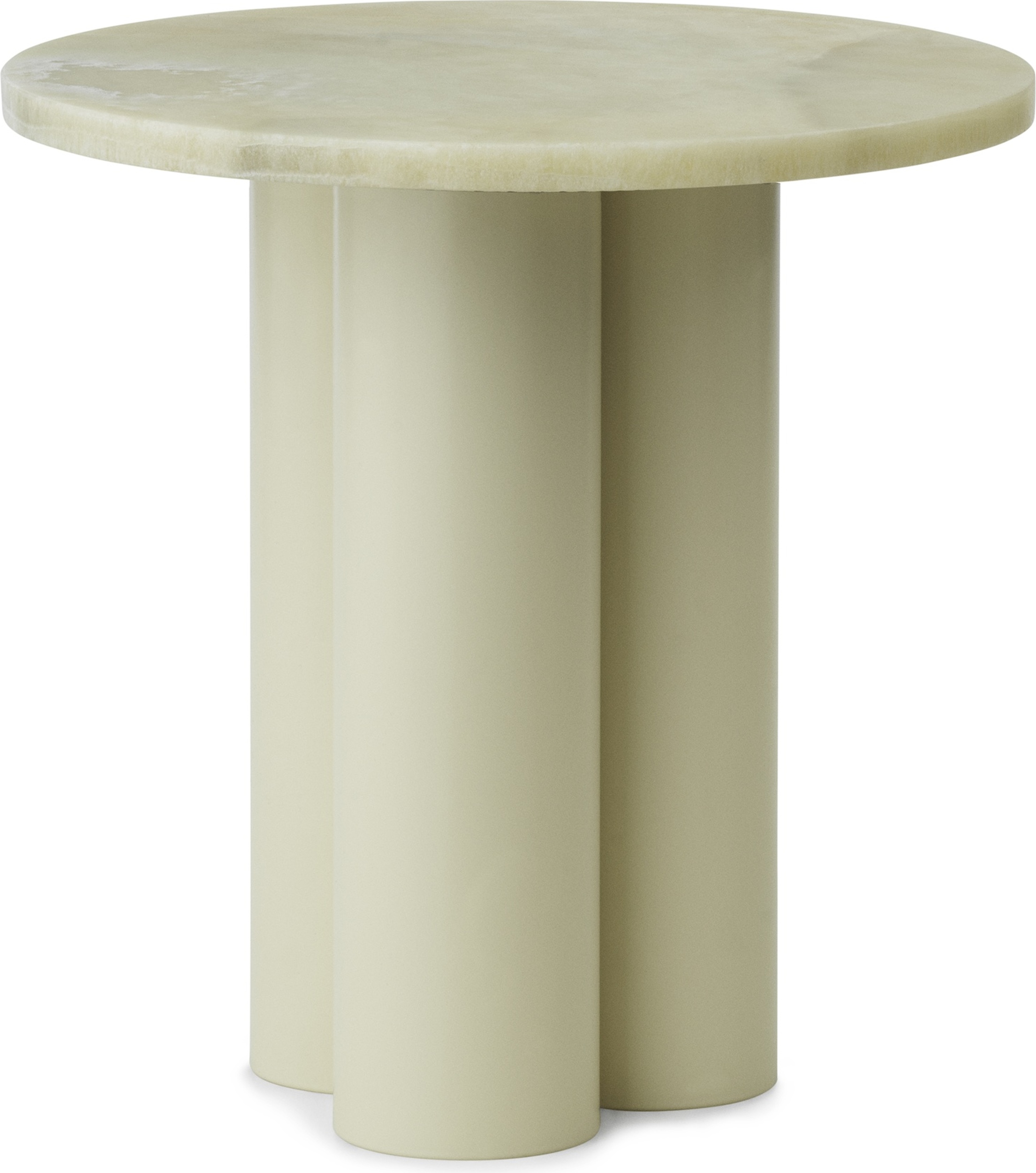 Dit Onyx Emerald Tischchen auf sandfarbenen Beinen