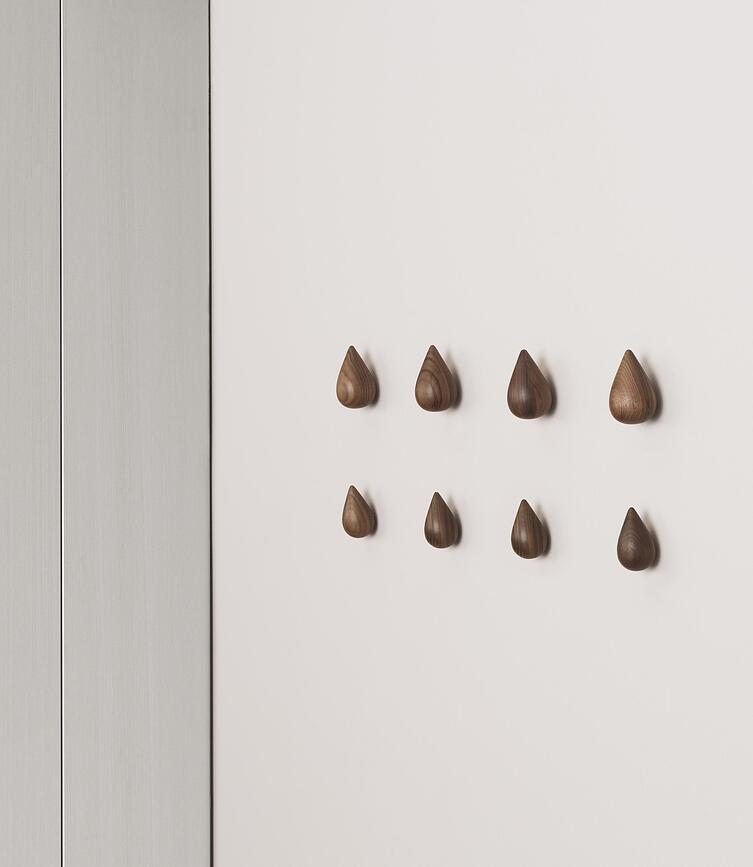 Dropit Kljuke majhne, oreh, 2 kosa