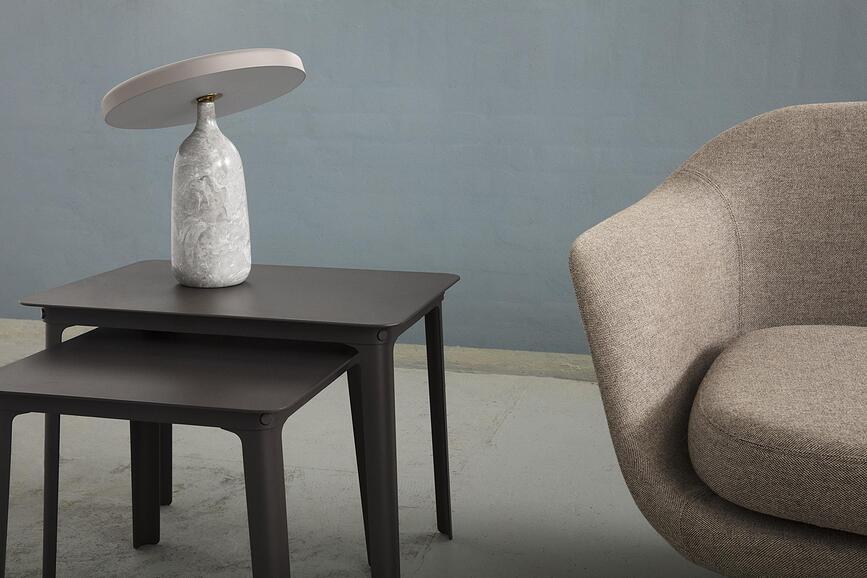 Eddy Lampe de Table, grise