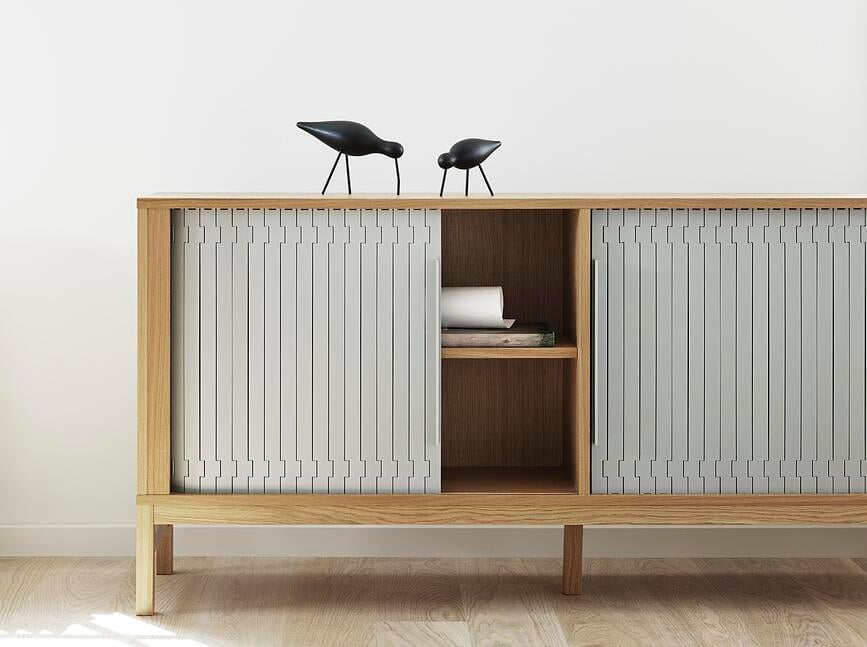 Figura decorativa Shorebird L, negro