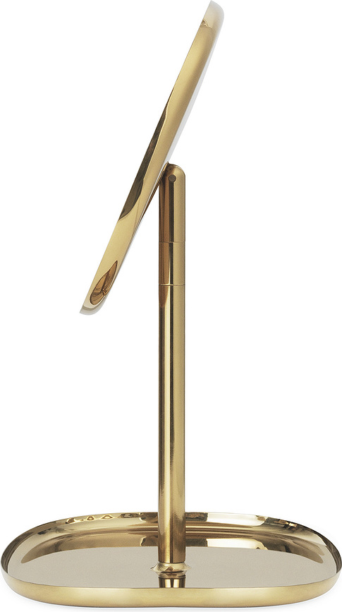 Flip Miroir, laiton et acier inoxydable