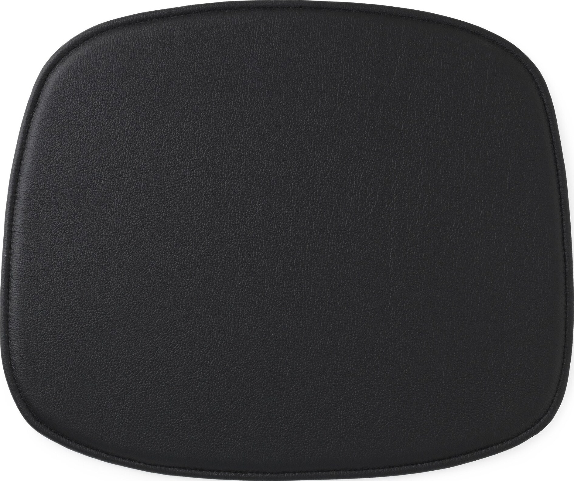 Form Stuhlkissen schwarz aus Leder