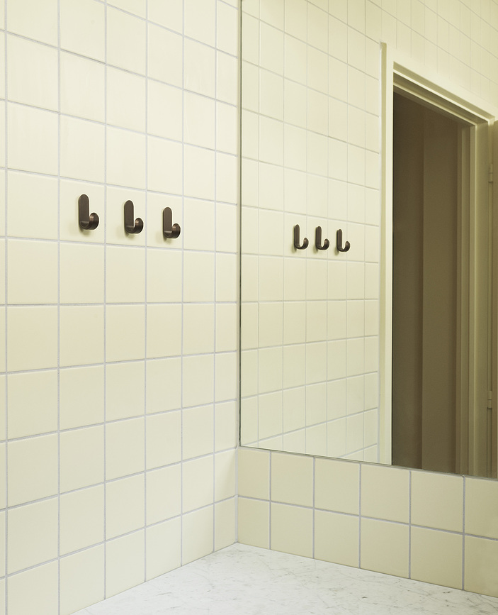 Ganchos de pared Curve Mini, acabado dorado mate, 2 unidades