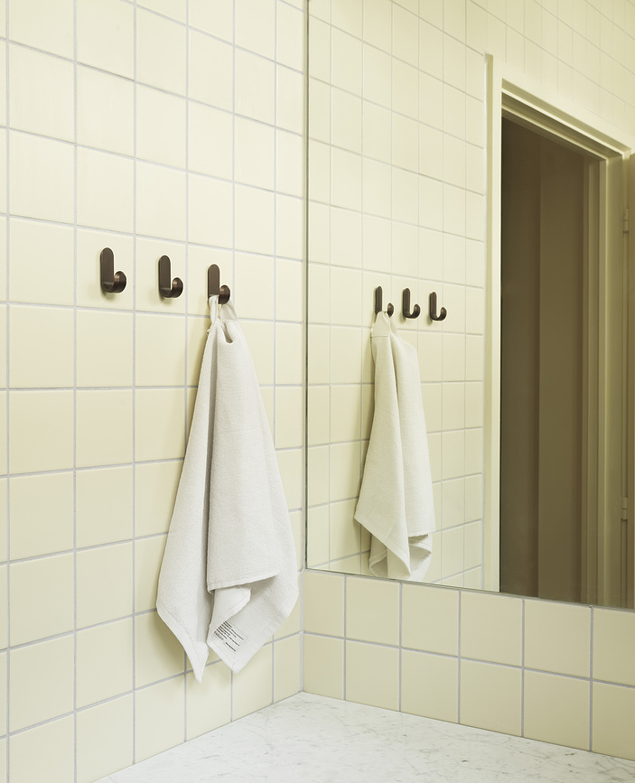 Ganchos de pared Curve Mini, acabado dorado mate, 2 unidades