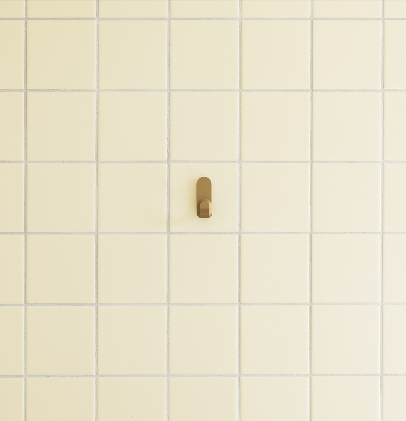 Ganchos de pared Curve Mini, acabado dorado mate, 2 unidades