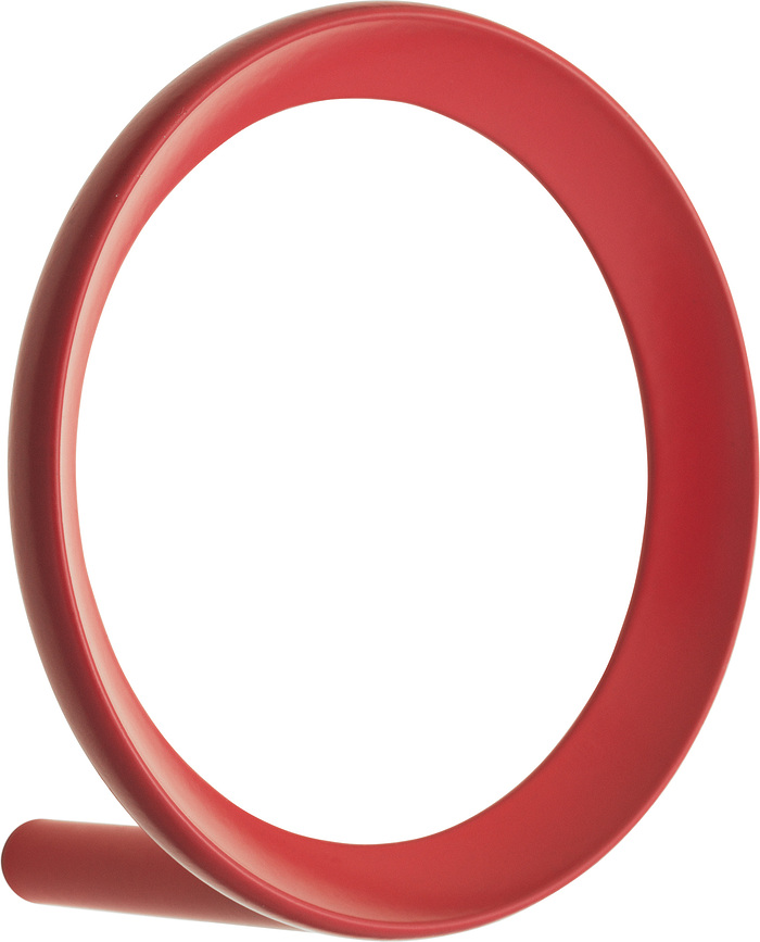 Gancio da parete Loop L rosso