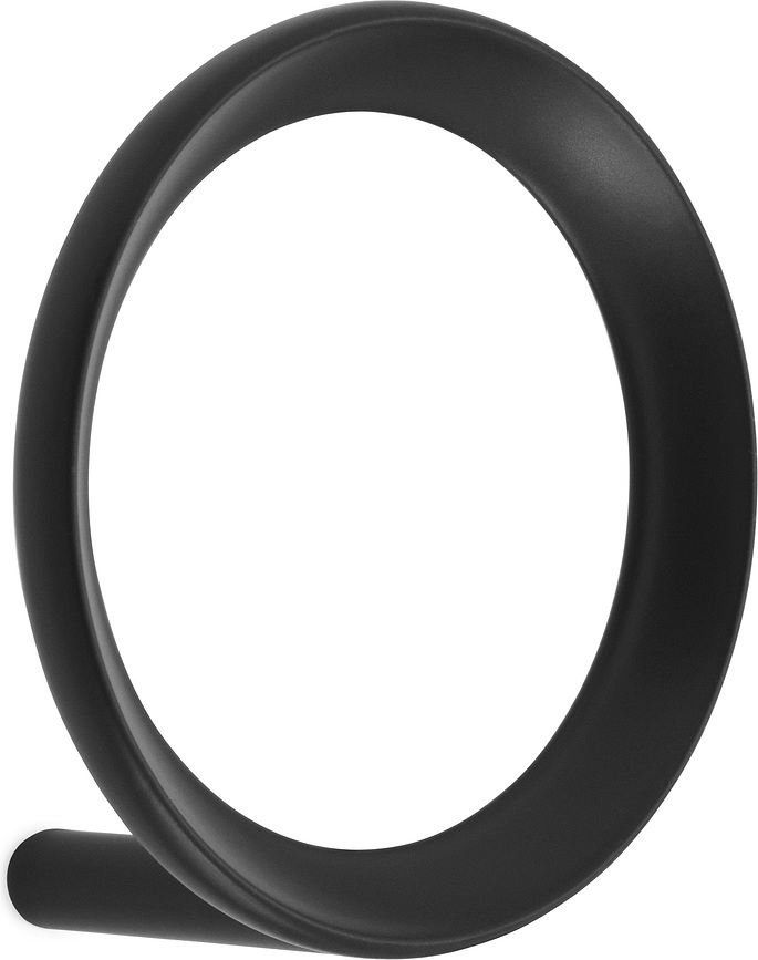 Gancio da parete Loop M nero