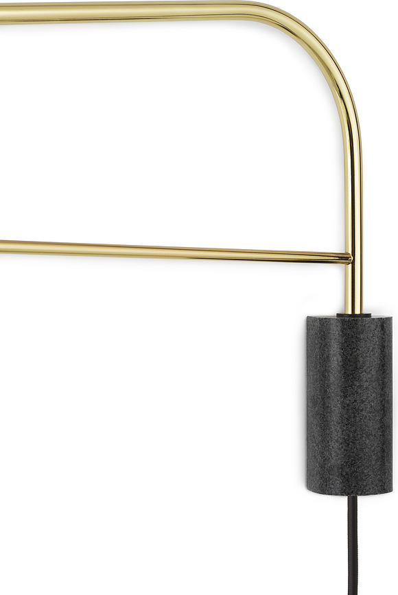 Grant Applique murale, 111 cm, noire