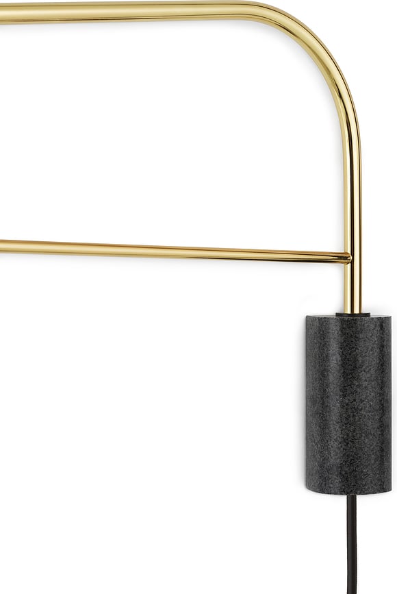 Grant Stenska svetilka, 111 cm, črna