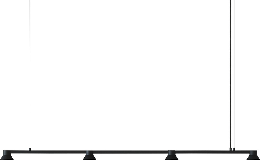 Hat Linear Suspension 167 cm, noire