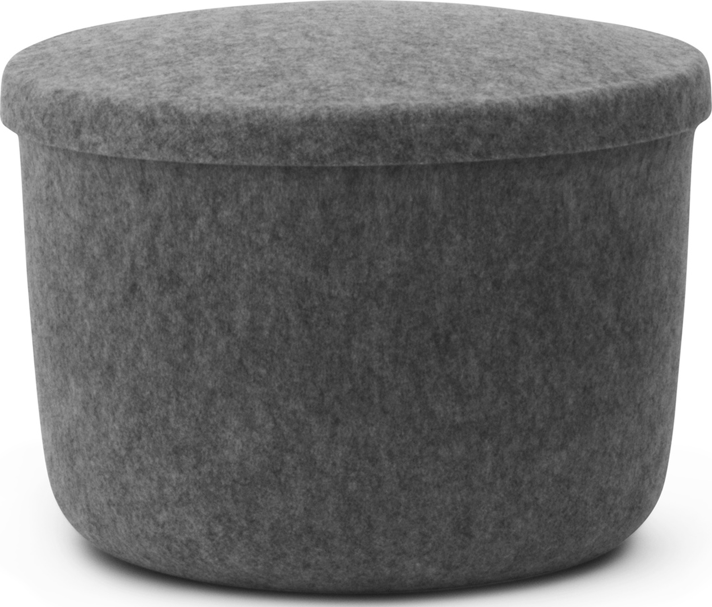 Hide Pouf mit Staufach 52,5 cm grau