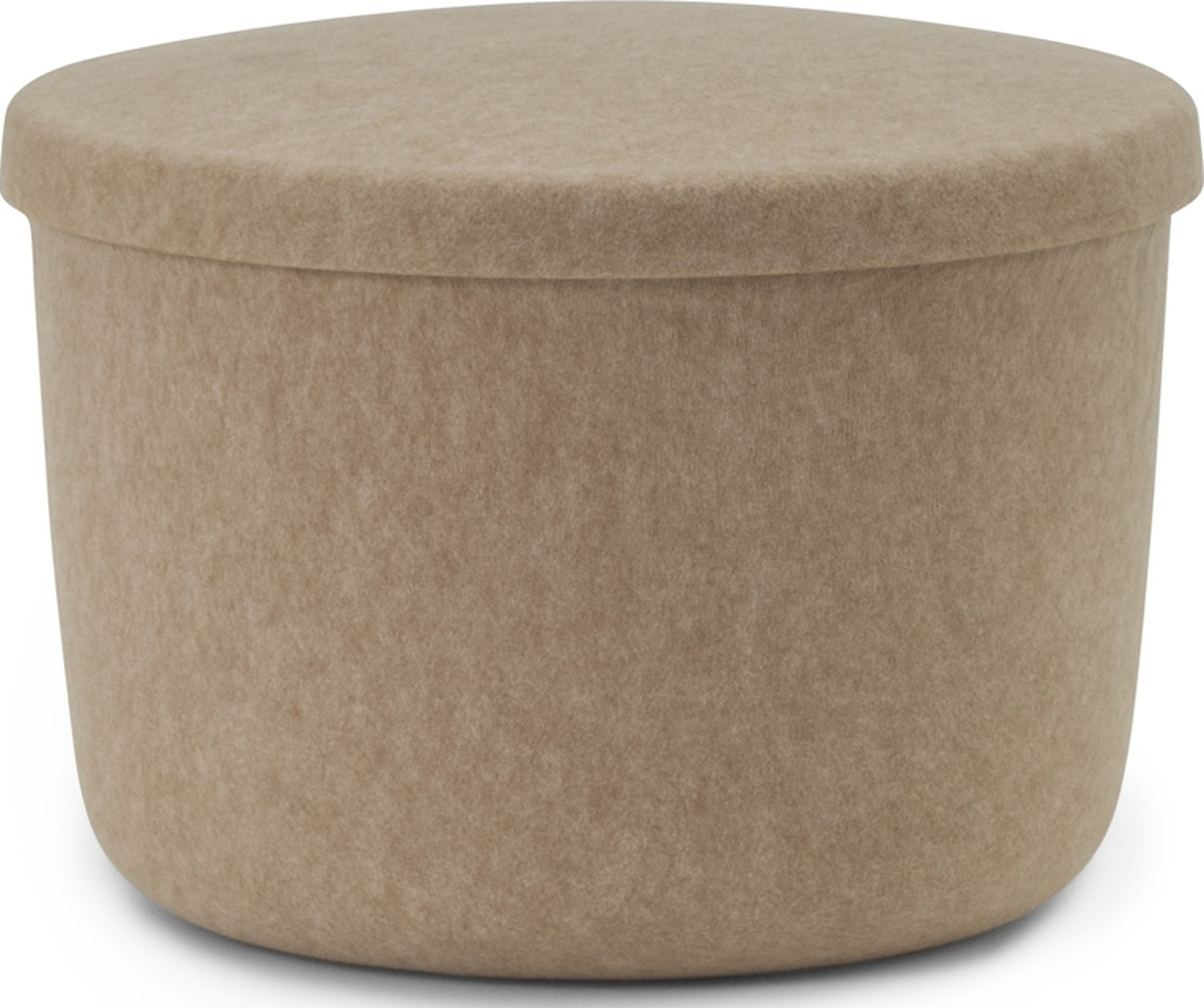 Hide Pouf mit Staufach 52,5 cm sandfarbig