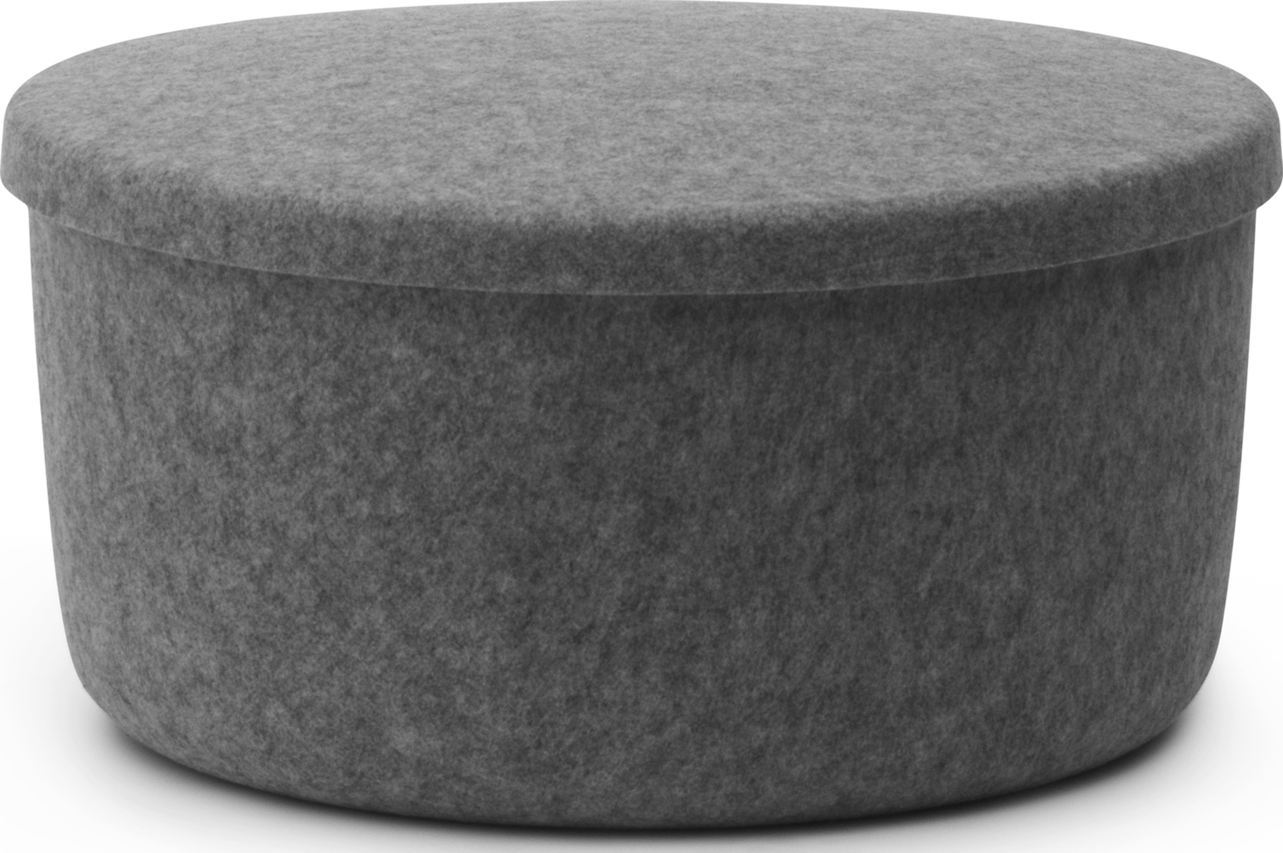 Hide Pouf mit Staufach 72 cm grau