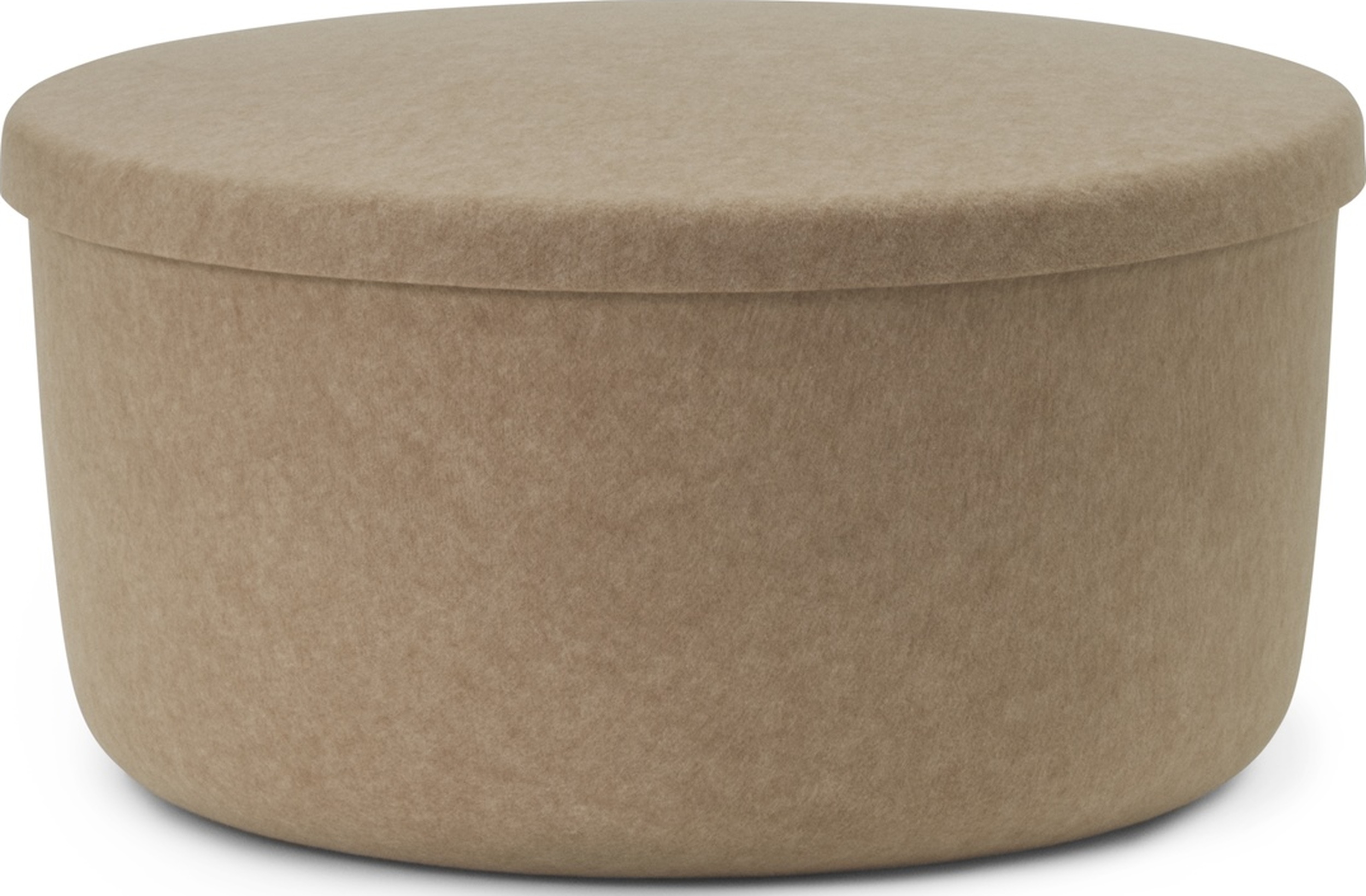Hide Pouf mit Staufach 72 cm sandfarbig