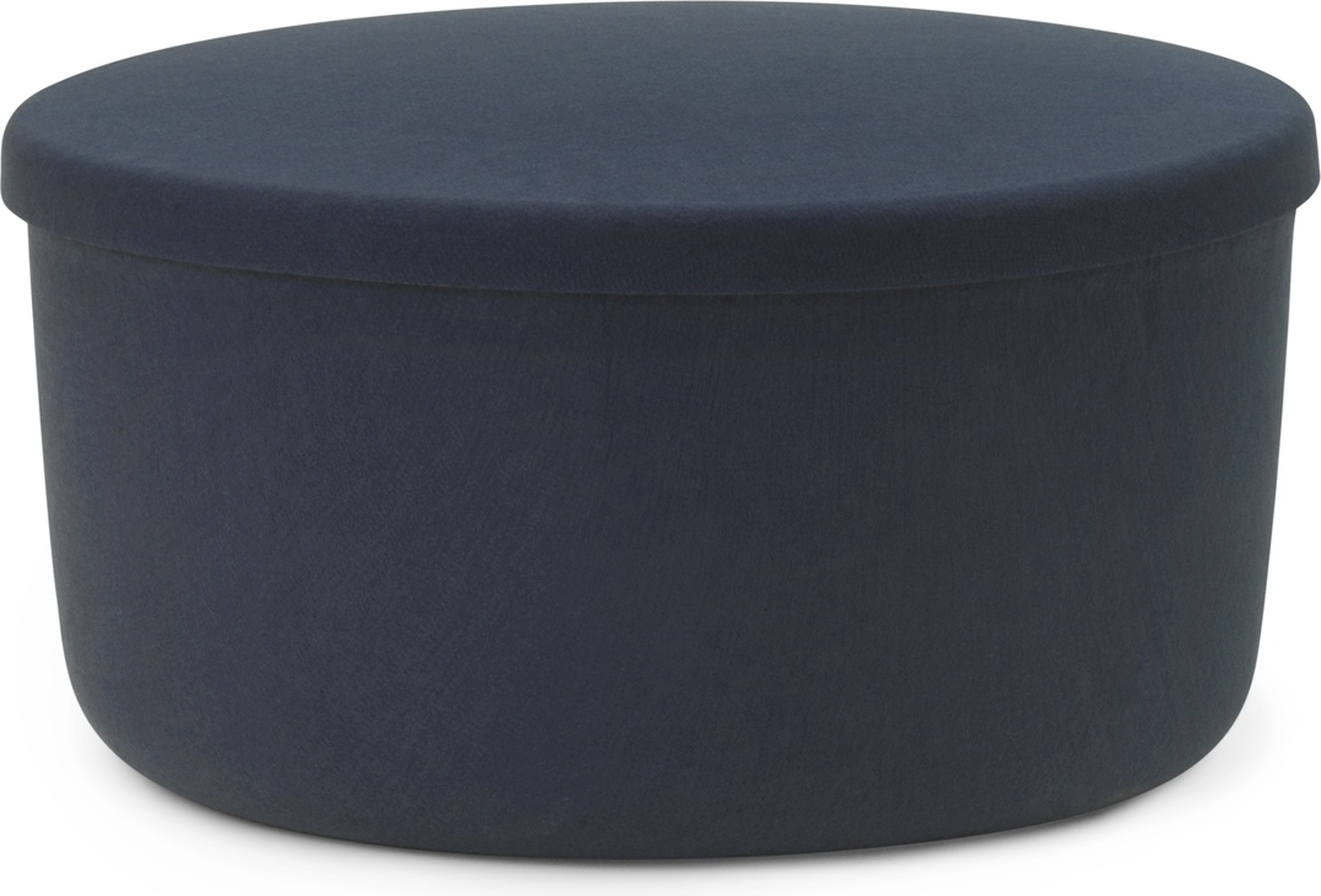 Hide Pouf mit Staufach 72 cm Stahlblau