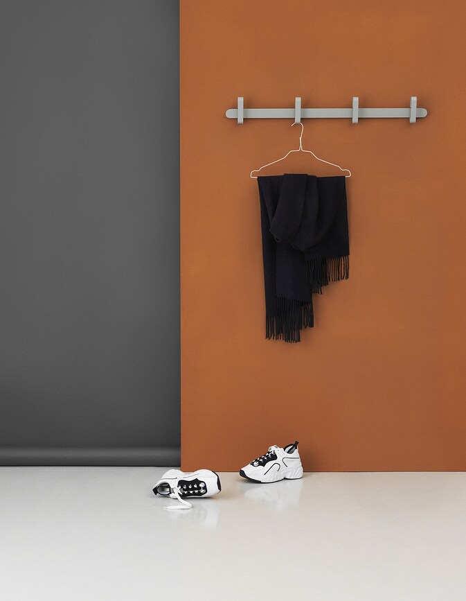 Hoop Porte-Manteau Mural, noir