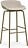 Hyg Barhocker 75 cm olivenfarben mit grau gepolsterter Sitzvorderseite