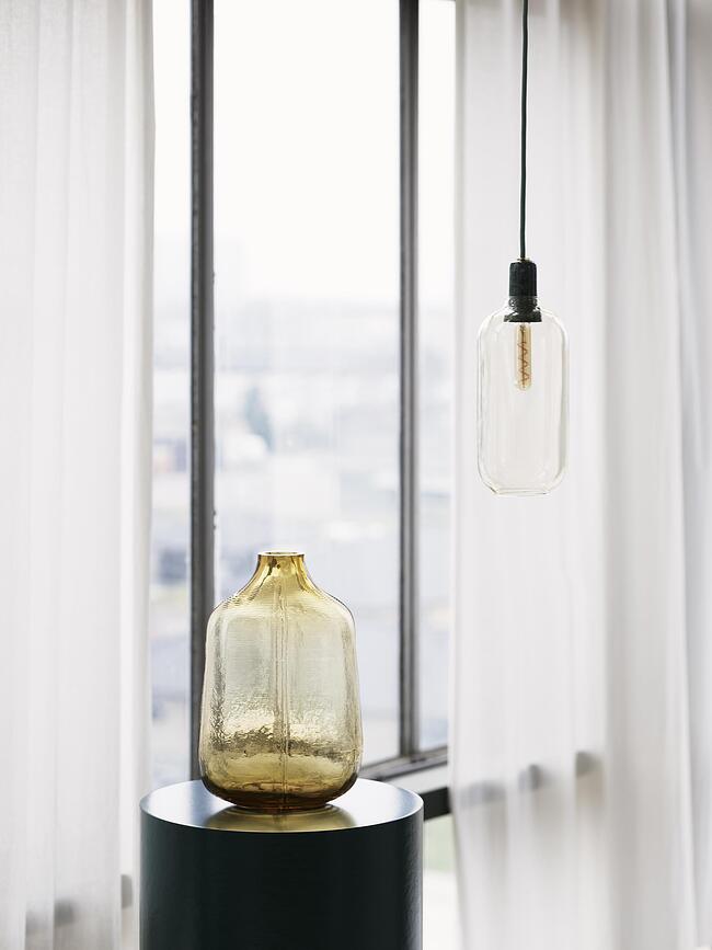 Jarrón Step, 31 cm, marrón