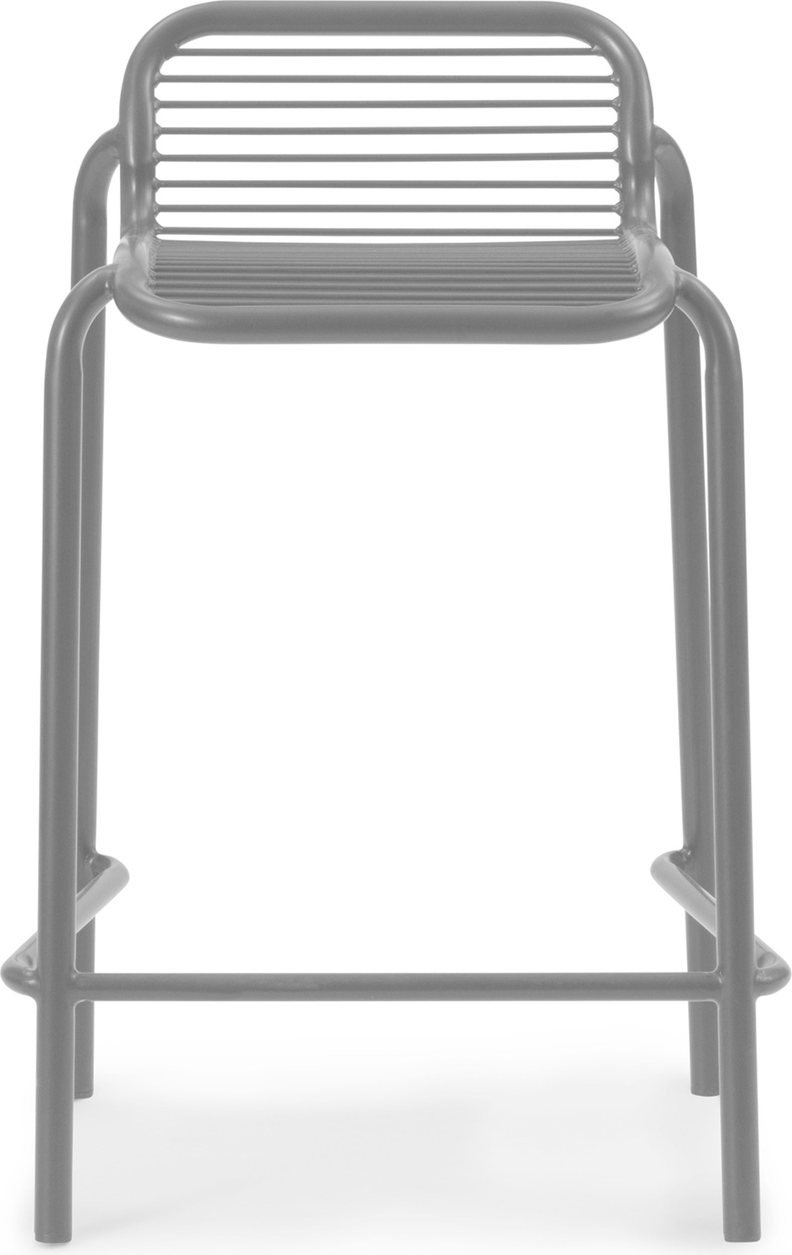 Krzesło barowe Vig 65 cm szare