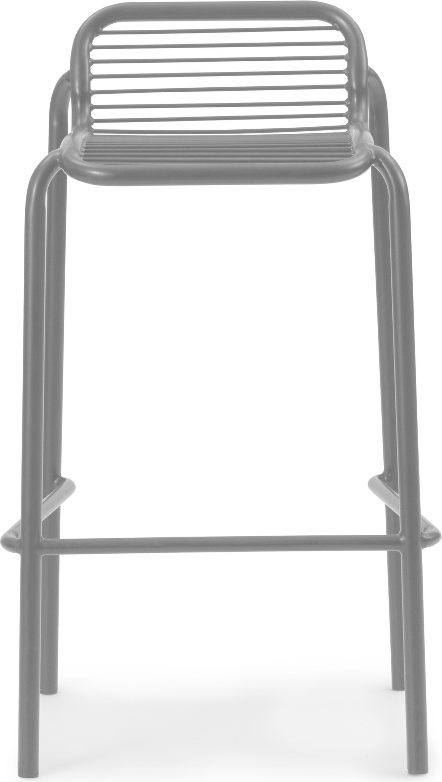 Krzesło barowe Vig 75 cm szare