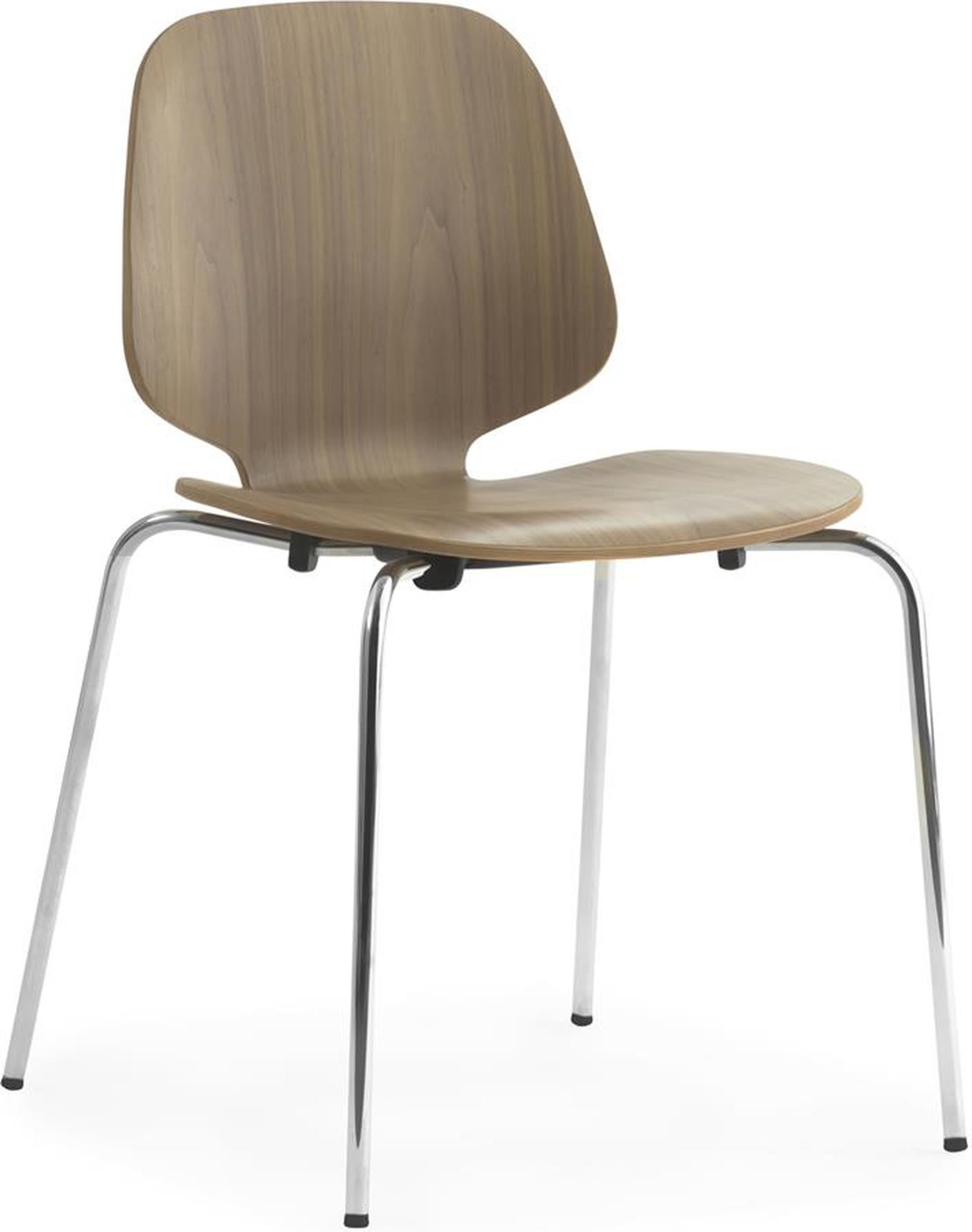 Krzesło My Chair na stalowych chromowanych nogach