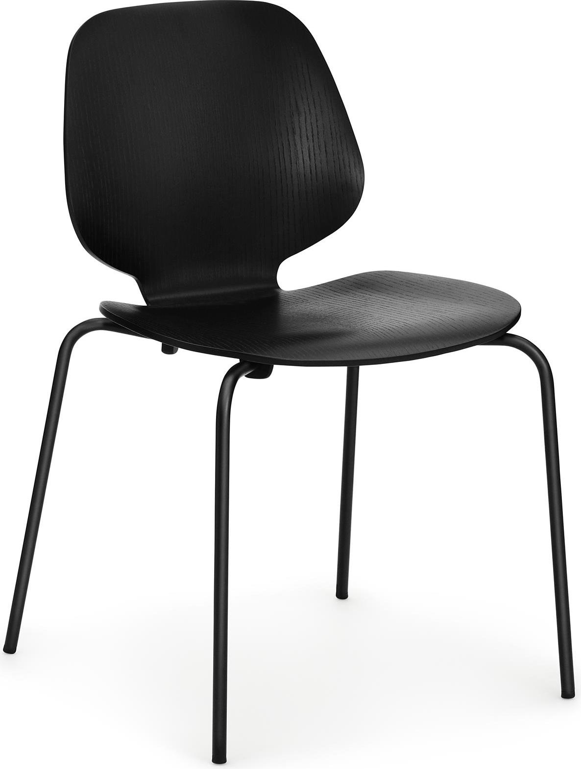 Krzesło My Chair na stalowych czarnych nogach