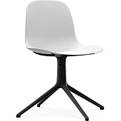 Krzesło obrotowe Form Swivel 4L na czarnych aluminiowych nogach