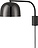 Lampada da muro Grant 43 cm nera