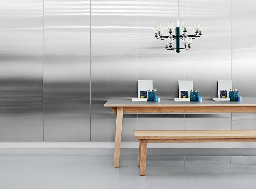 Lámpara Colgante Amp, pequeña, verde dorado