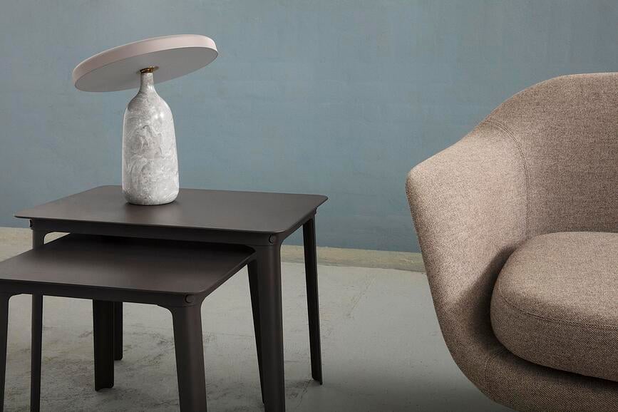 Lámpara de Mesa Eddy, gris