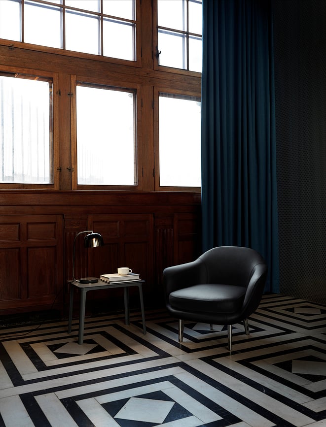 Lámpara de Mesa Grant, negra