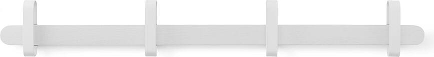 Perchero de pared Hoop, blanco