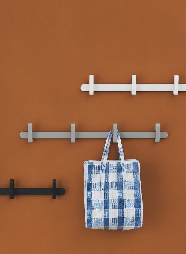 Colgador de barra Hoop, negro