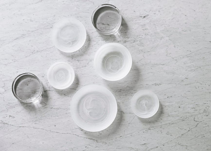 Plato Llano Cosmic, 27 cm, blanco