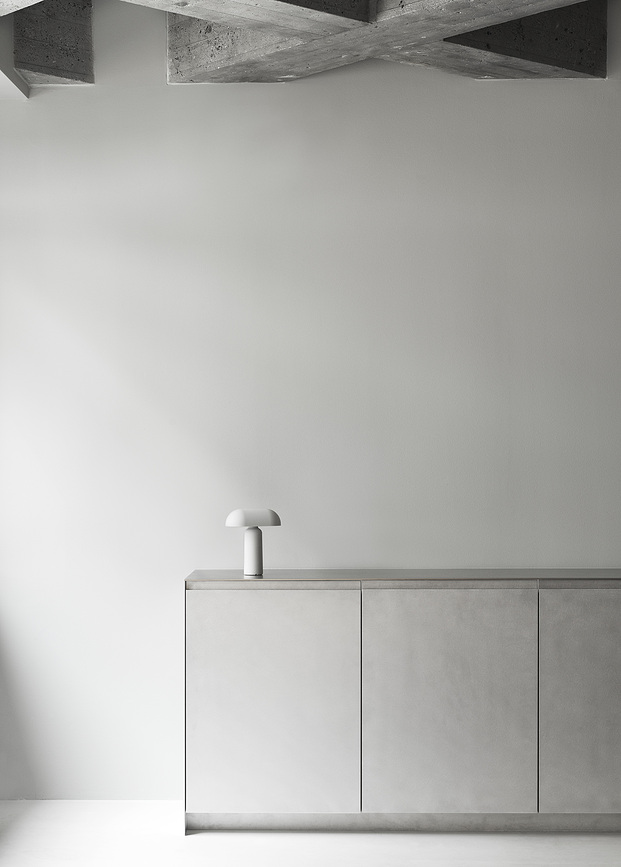 Porta Lampe à Poser, blanche