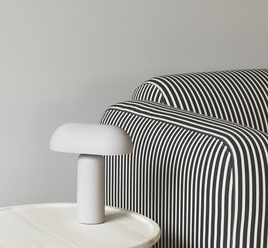 Porta Lampe à Poser, blanche