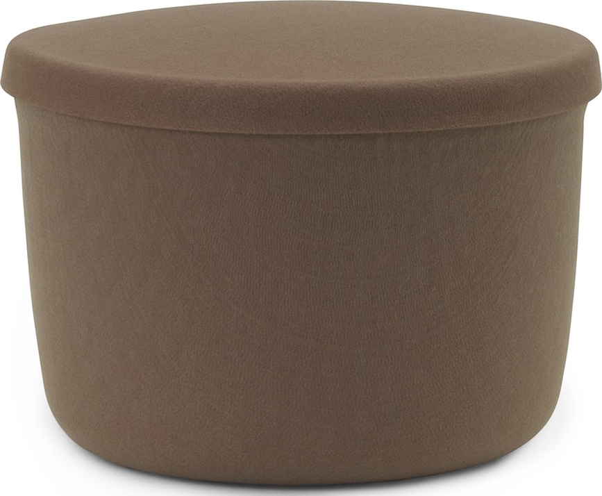 Puf s úložným prostorem Hide 52,5 cm hnědý