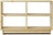 Regal Fyr 123 cm, Naturholz