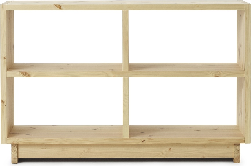 Regál Fyr 123 cm, prírodné drevo
