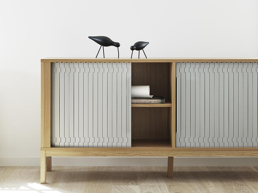 Shorebird Figura dekorativna, L, črna