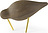 Shorebird S Figurica na medeninastih nogah, orehov les
