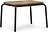 Sodo stalas Vig iš medienos juodos spalvos 45 x 55 cm
