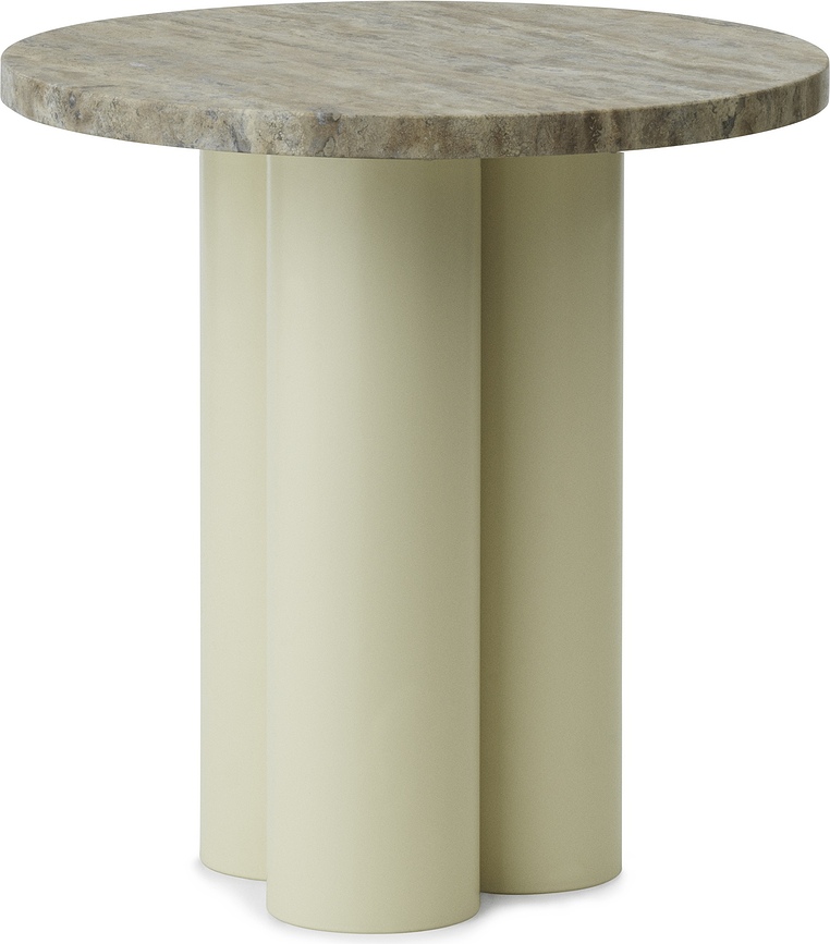 Staliukas Dit Travertine Silver ant smėlio spalvos kojų