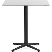 Stół Allez kwadratowy 70 cm z blatem stalowym na czterech nogach