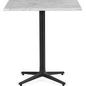 Stół Allez kwadratowy 70 cm z marmurowym blatem na czterech nogach