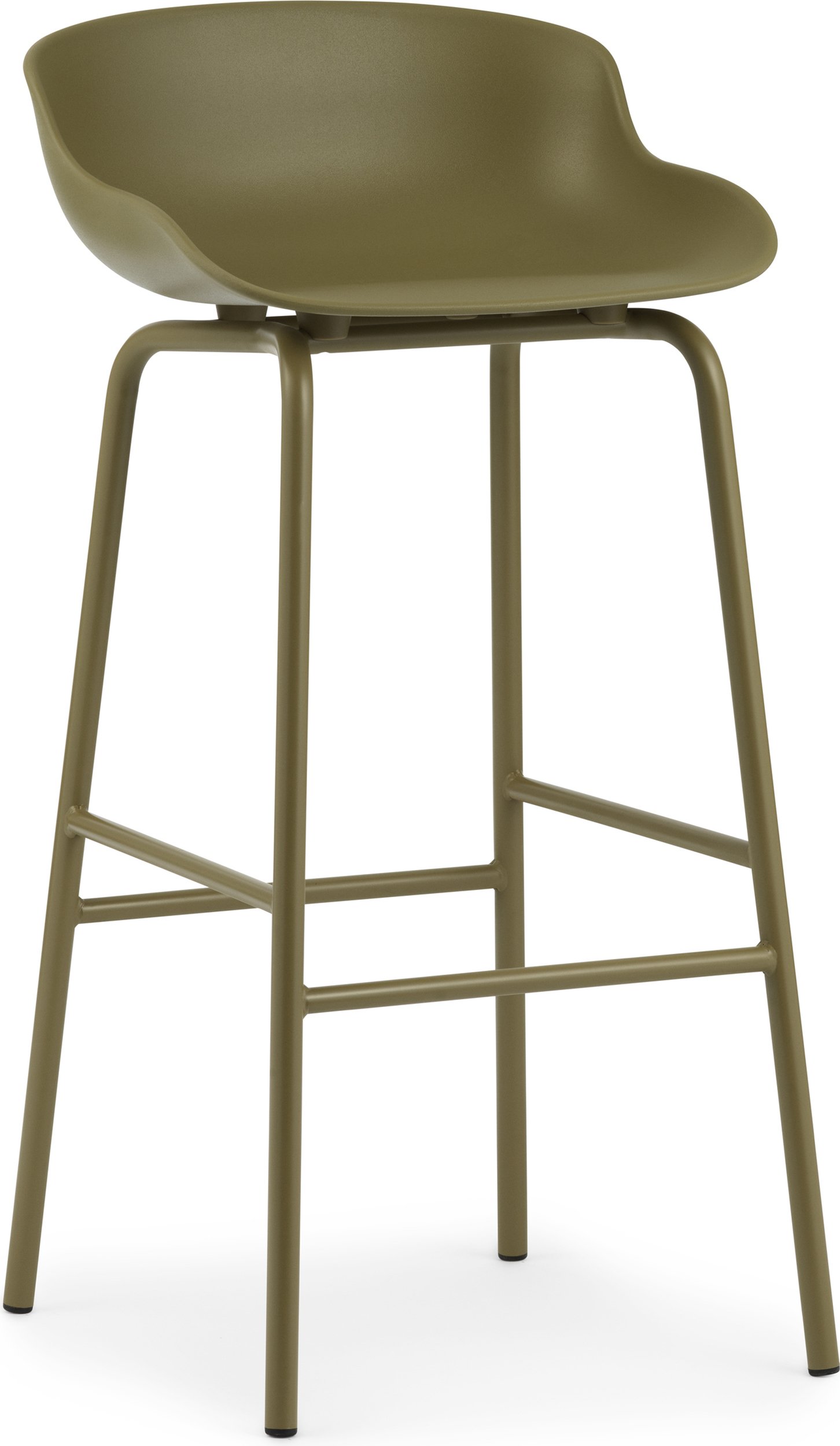 Stołek barowy Hyg 75 cm oliwkowy