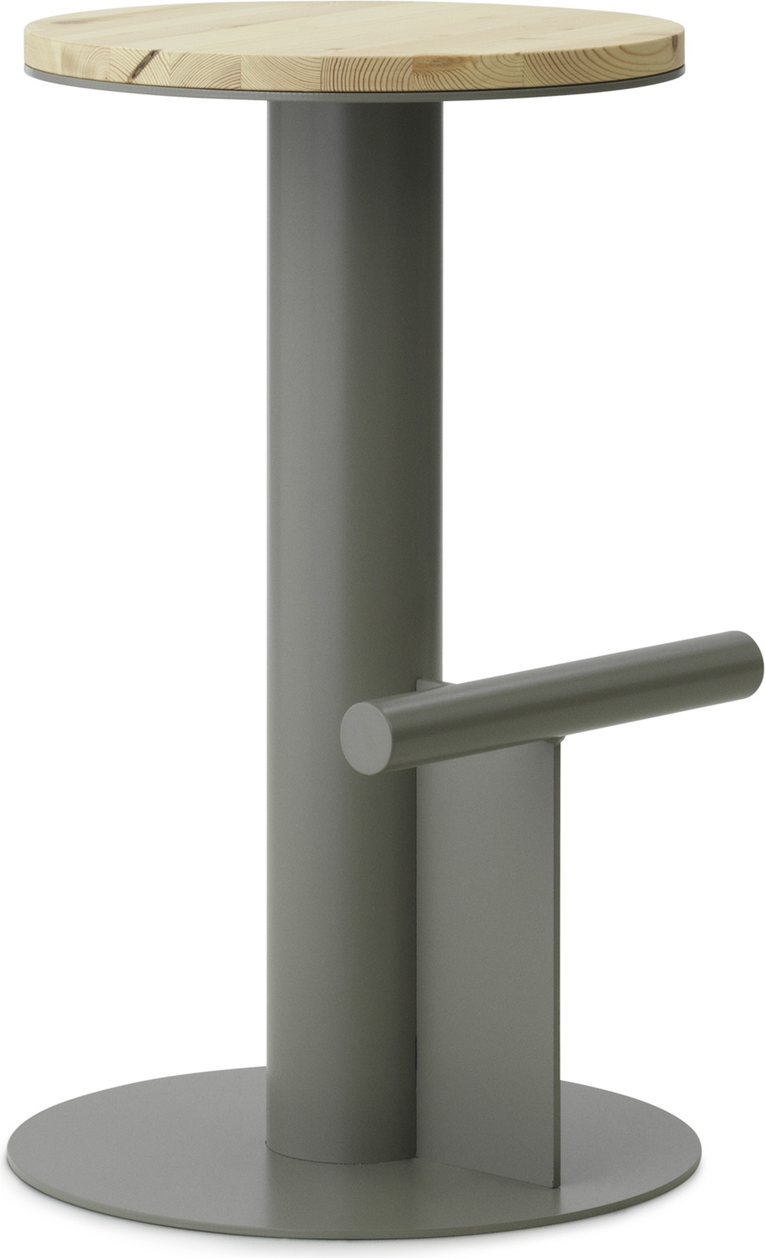 Stołek barowy Pole 65 cm szary