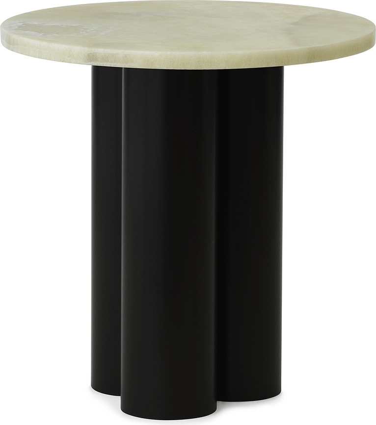 Stolik Dit Onyx Emerald na brązowych nogach