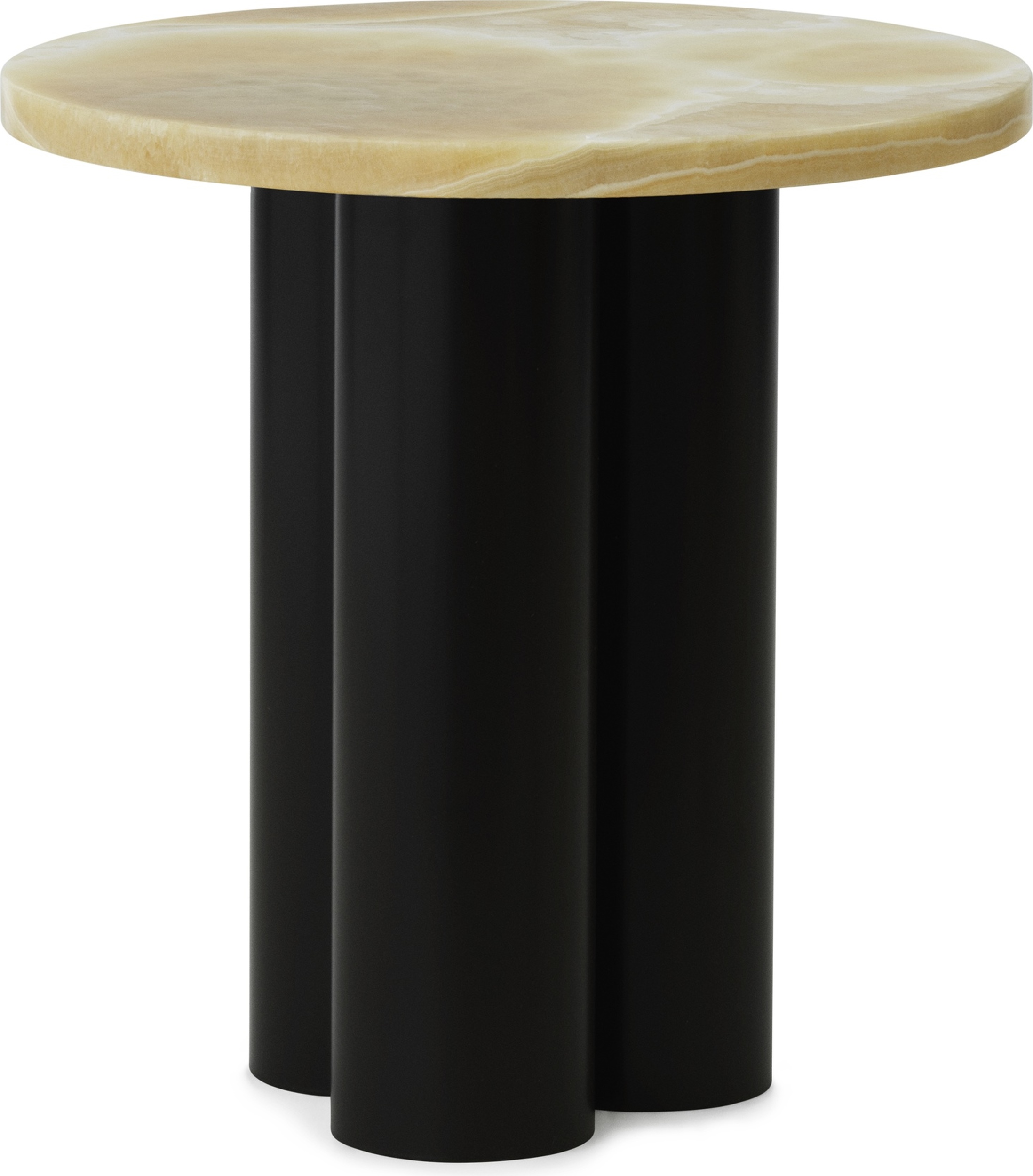 Stolik Dit Onyx Honey na brązowych nogach