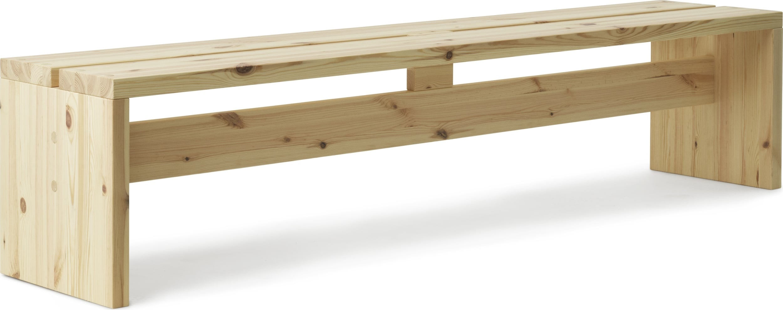 Stretch Bank 200 cm Naturholz